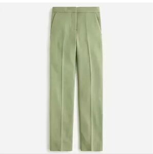 NWT $98 J.Crew Women Kate Green Straight Leg Four Season Stretch Pant Sz 8 BK251